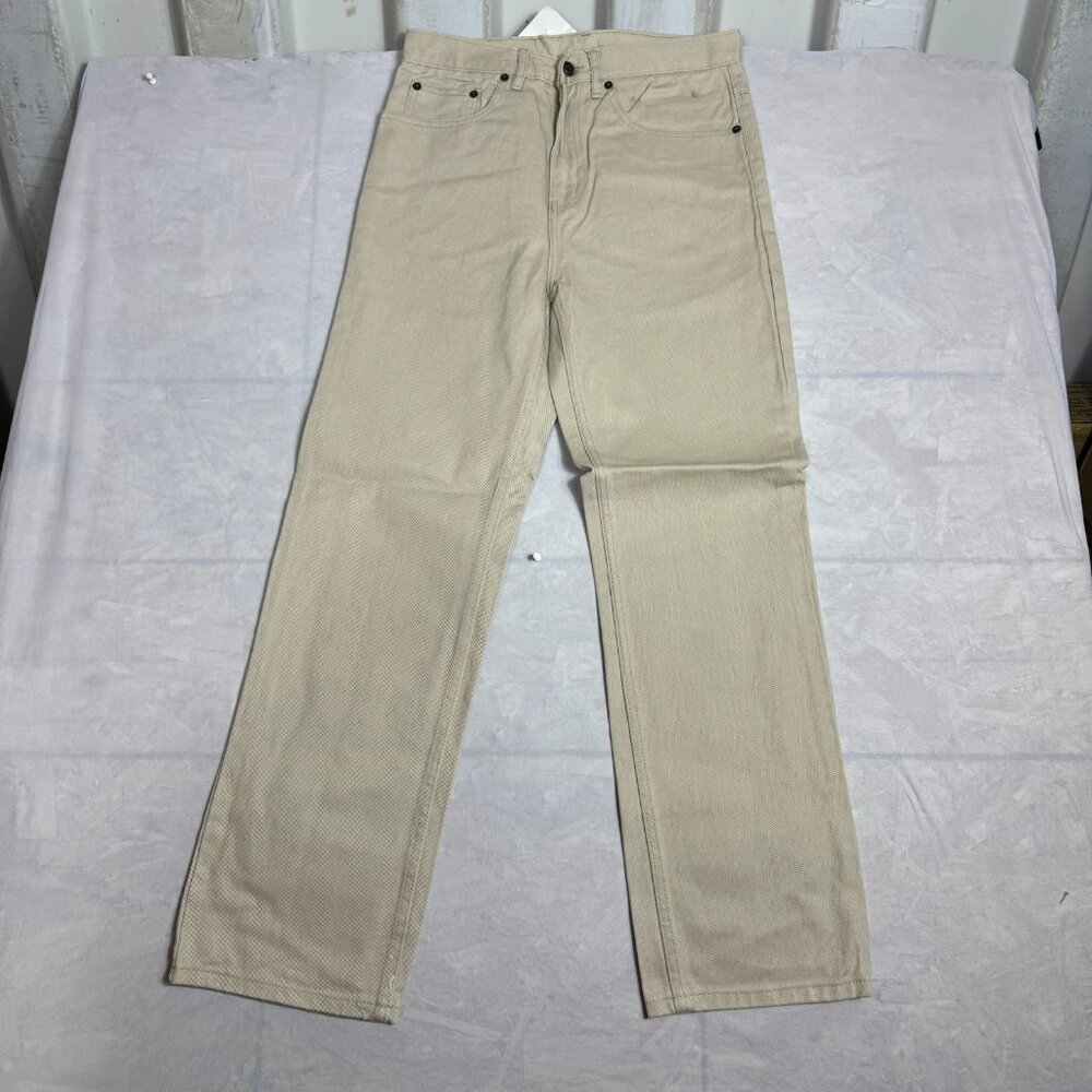 Lavana Chino Pants Mens‎ Khaki Preppy Straight Leg 5-Pocket Flat Front 30x30 NWT